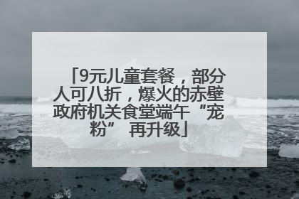 9元儿童套餐，部分人可八折，爆火的赤壁政府机关食堂端午“宠粉” 再升级